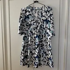 noa-ge 花柄 Mサイズ 五分袖チュニック