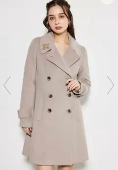 rienda シンデレララインコート ミニ ベージュ Mサイズ