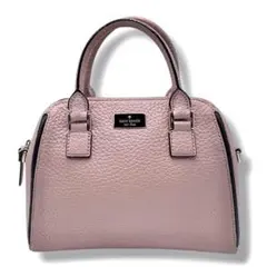 良品 Kate Spade ケイトスペード ハンドバッグ　シボ革 レザー ピンク