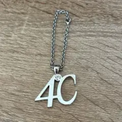 4℃ ロゴ チャーム シルバー