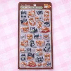 ★新品　正規品　ボンボンドロップシール　柴犬　和柄　犬
