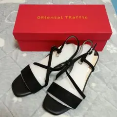 Oriental Traffic ブラックサンダル M 1231