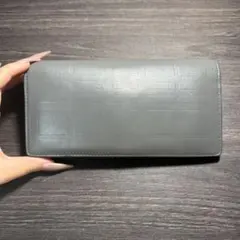 BURBERRY 長財布 グレー レザーのサムネイル