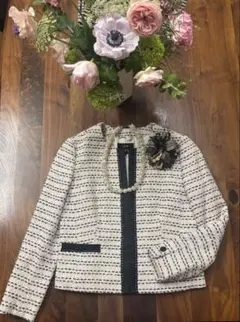 23区　フォーマルツイードジャケット　さくらピンク　サイズ40