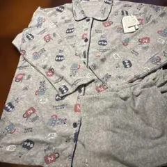 猫プリント グレー パジャマ Mサイズ
