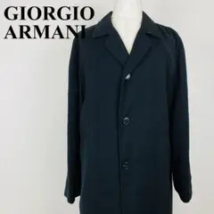 【ヴィンテージ（美品）】GIORGIO ARMANI ステンカラーコート 黒 Giorgio Armani ブラック ステンカラーコート 【公式通販】