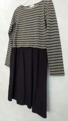 アースミュージックエコロジーのストライプ 長袖 ワンピース美品!