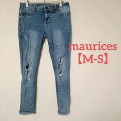 maurices【M-S】スキニーデニム ダメージ加工 ストレッチ