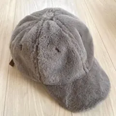 ICHIYON PLUS 美品★フェイクファー ブラウンキャップ