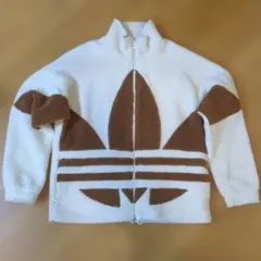 【年末セール！】adidas フリースジャケット J/XO アイボリー/ブラウン
