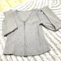❤️更にお値下げ　GU長袖カーディガングレーS