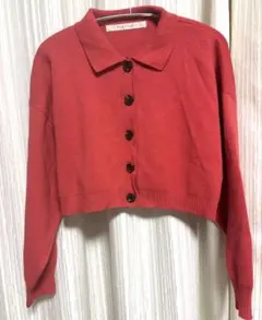 Ray Cassin❤︎赤 ボタン付きカーディガン サイズF
