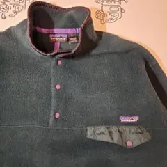 90s Patagonia スナップt ダークグリーン ヴィンテージ
