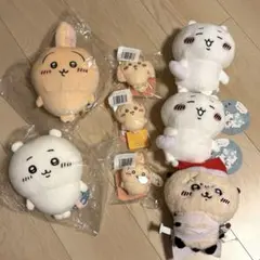 ちいかわ　ぬいぐるみセット　8点　うさぎだらけくじE賞　もちっとぬいぐるみ他