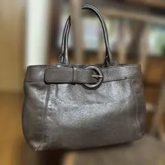 フルラ　革バッグ　ブラウン