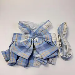 犬服 フリル付きチェック柄スカート