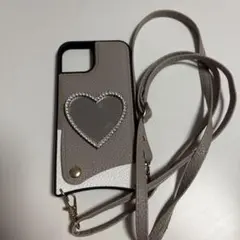 ハート型ミラー付きiPhone13ケース