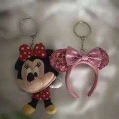 ディズニー キーホルダー ミニー