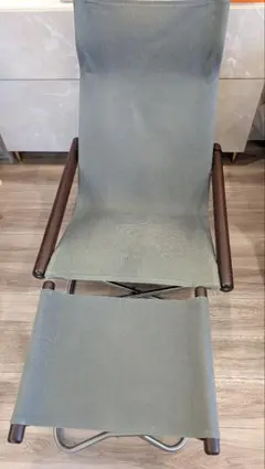Ekornes エコーネス本革ムートン付き 黒チェア オットマン別出品