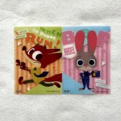 ズートピア　ズートピア２　カード　2枚セット