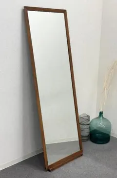 kanademono チーク無垢材 ヴィンテージスタイル 大判ミラー90×180 