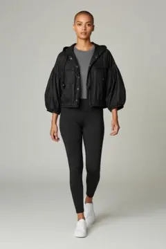 nano・universe 短款 連帽外套 M 氣球 深藍