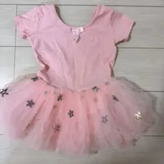 レオタード バレエ 子供 半袖 キッズ ジュニア 女の子 長袖 スカー　130