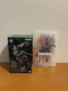 一番くじ 進撃の巨人　リヴァイ　アクリルボード　セット