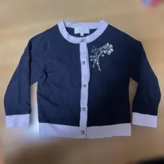 kate spade カーディガン 100cm ブラック/ピンク