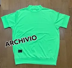 サンプル品　ARCHIVIO モックネックシャツ 蛍光グリーンのサムネイル