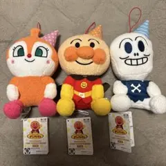 アンパンマン ころふわ わいわいパーティぬいぐるみ 3種類