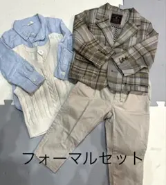 子供用 チェック柄ブレザーセット