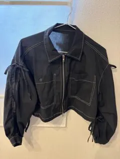 チャオパニック デニムジャケット リボン