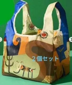 【非売品・新品】カルディ　伝説柄　エコバッグ ２個セット