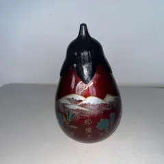 茄子型 置物 那須高 漆器風