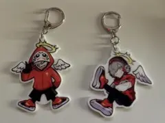 crストア　crazy raccoon だるま　新旧セット アクリルキーホルダー