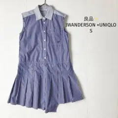 JWANDERSON ×UNIQLO ワンピース【S】ノースリーブ ストライプ
