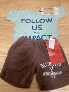 GTH デニムダンガリー Tシャツ ショートパンツ セットのサムネイル