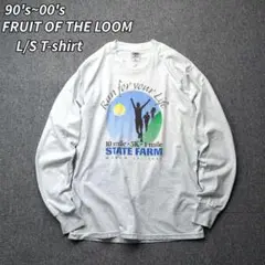 90s 00s フルーツオブザルーム ロンT イベントTシャツ L 古着