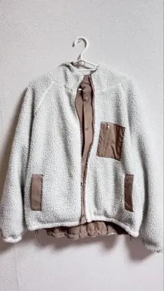 フード付きボアジャケット　2way