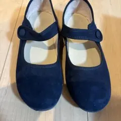 ネイビー バレエシューズ マリー・ジェーンスタイル