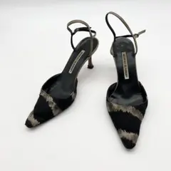 マノロブラニク スリングバック ストラップ パンプス 36 ミュール
