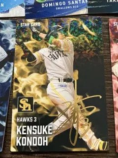 m*☆様 プロ野球チップスカード スターカード サイン入り 近藤健介