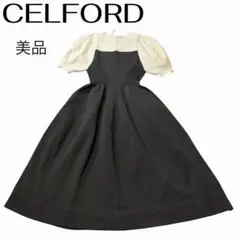 solov SUMMER TRIM DRESS 黒 ネイビーワンピースソロヴ - メルカリ