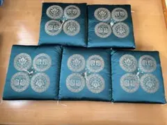 2 超高級 婚礼 座布団 新品未使用 房付き 5枚セット 専用箱付き 法事 来客 新品未使用】高級婚礼座布団 5枚セット法事 来客用☆12/16迄お値下げ