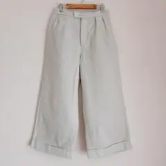 MHL. クロップド丈コットンワイドパンツ