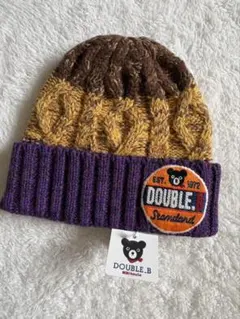 ミキハウス ダブルB ニット帽 帽子 キッズ 新品未使用タグ付き