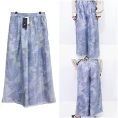 ブラック ワイドパンツ