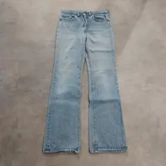 リーバイス517 W32 フレア ヒゲ 青 古着 70s USA製 66後期