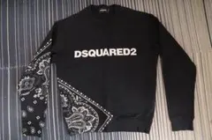 ディースクエアード DSQUARED2 スウェット トレ ーナーペイズリー S紺